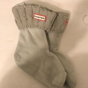 Hunter Six-Stitch Cable Tall Boot Socks: Greige